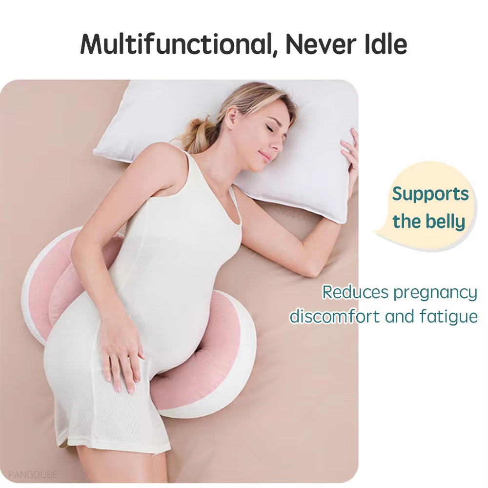 Pregnancy Waist Support Pillow for Pregnant Women Sleeping Body Pillow Care for Pregnancy Cushion Adjustable Length