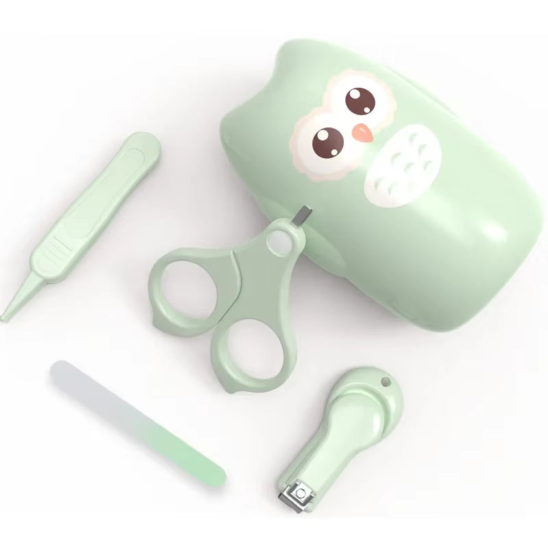 Newborn Baby Nail Scissors Baby Nail Care Tools Kids Safety Portable Nail Scissors Trimmer Tweezers with Box Kids Nail Art Set