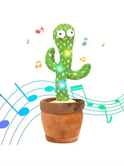 Dancing Talking Cactus Toy Singing Mimicking Recording Repeating What You Say Sunny Cactus