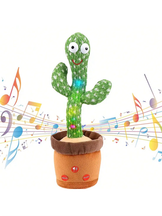 Dancing Talking Cactus Toy Singing Mimicking Recording Repeating What You Say Sunny Cactus